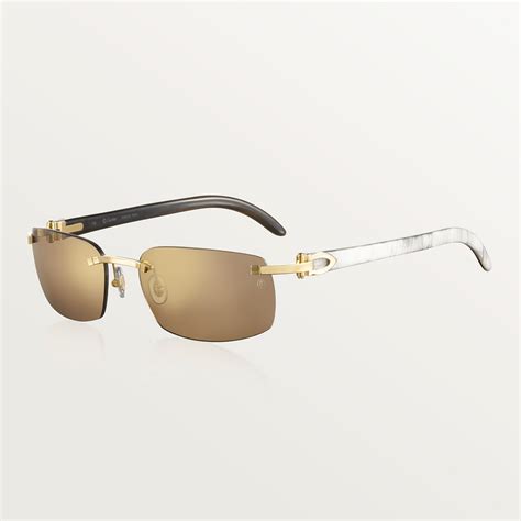 white buffalo horn cartier glasses